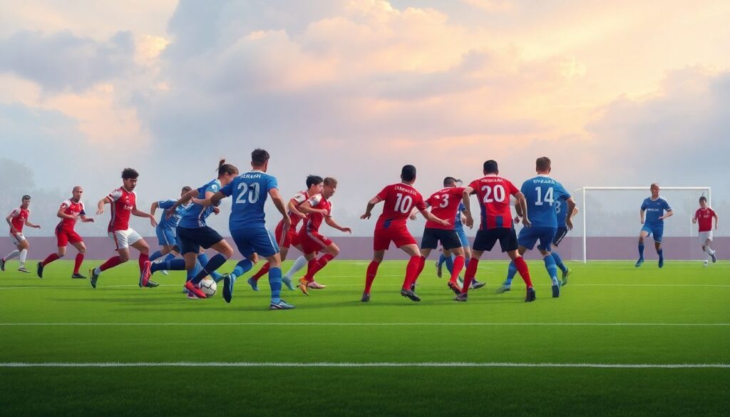 Динамика прессинга команд во время матча - иллюстрация