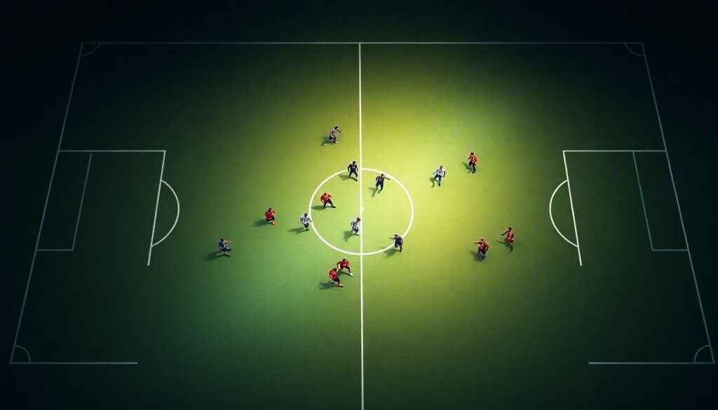 Сражение в центре поля: кто dominирует в разных отрезках - иллюстрация