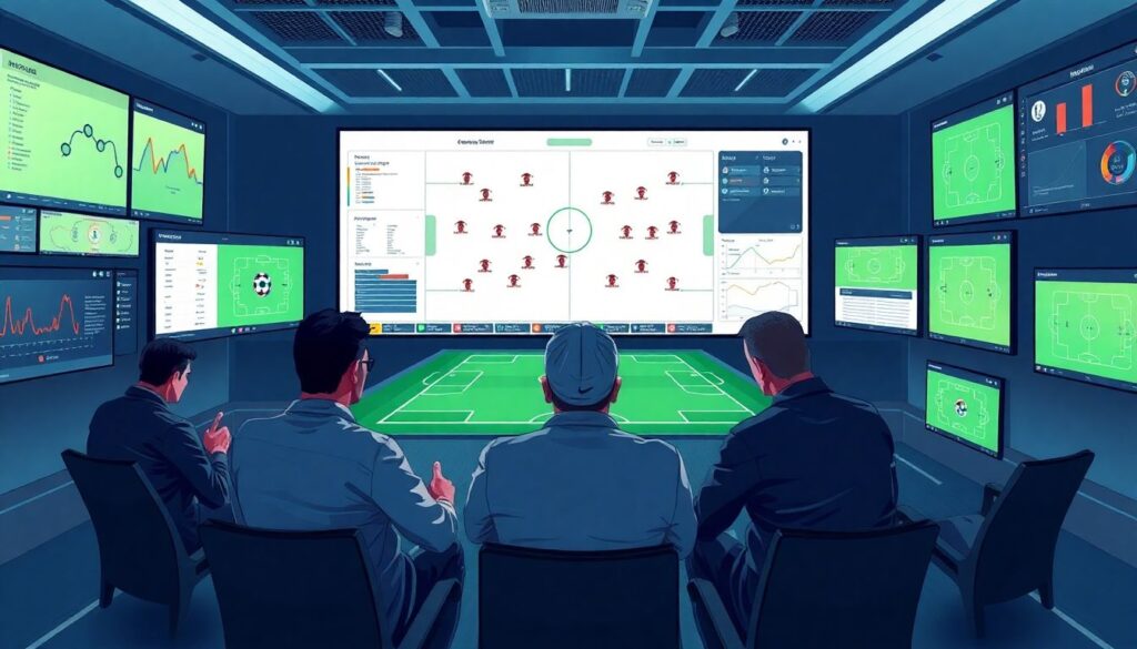 Карта атак и зональная карта по ходу матча - иллюстрация