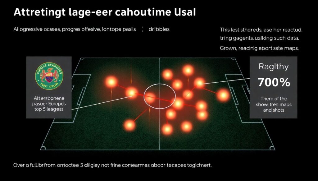 Карта атак и зональная карта по ходу матча - иллюстрация