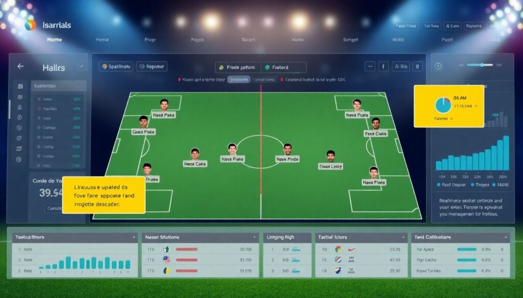 Обновления состава по каждому тайму - иллюстрация