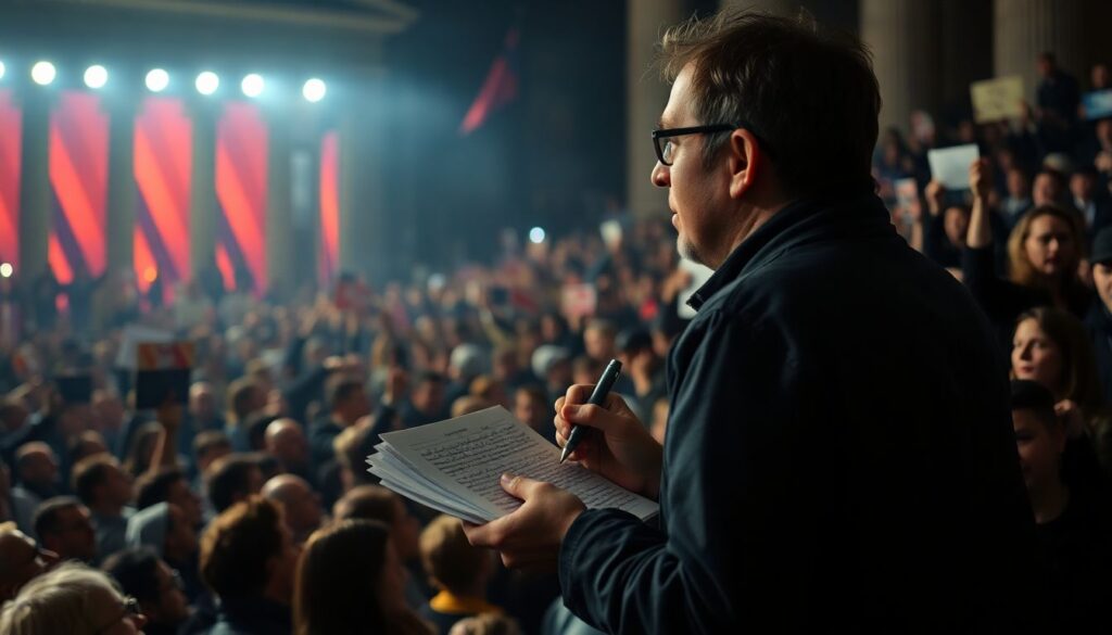 Заметки репортеров на месте событий - иллюстрация