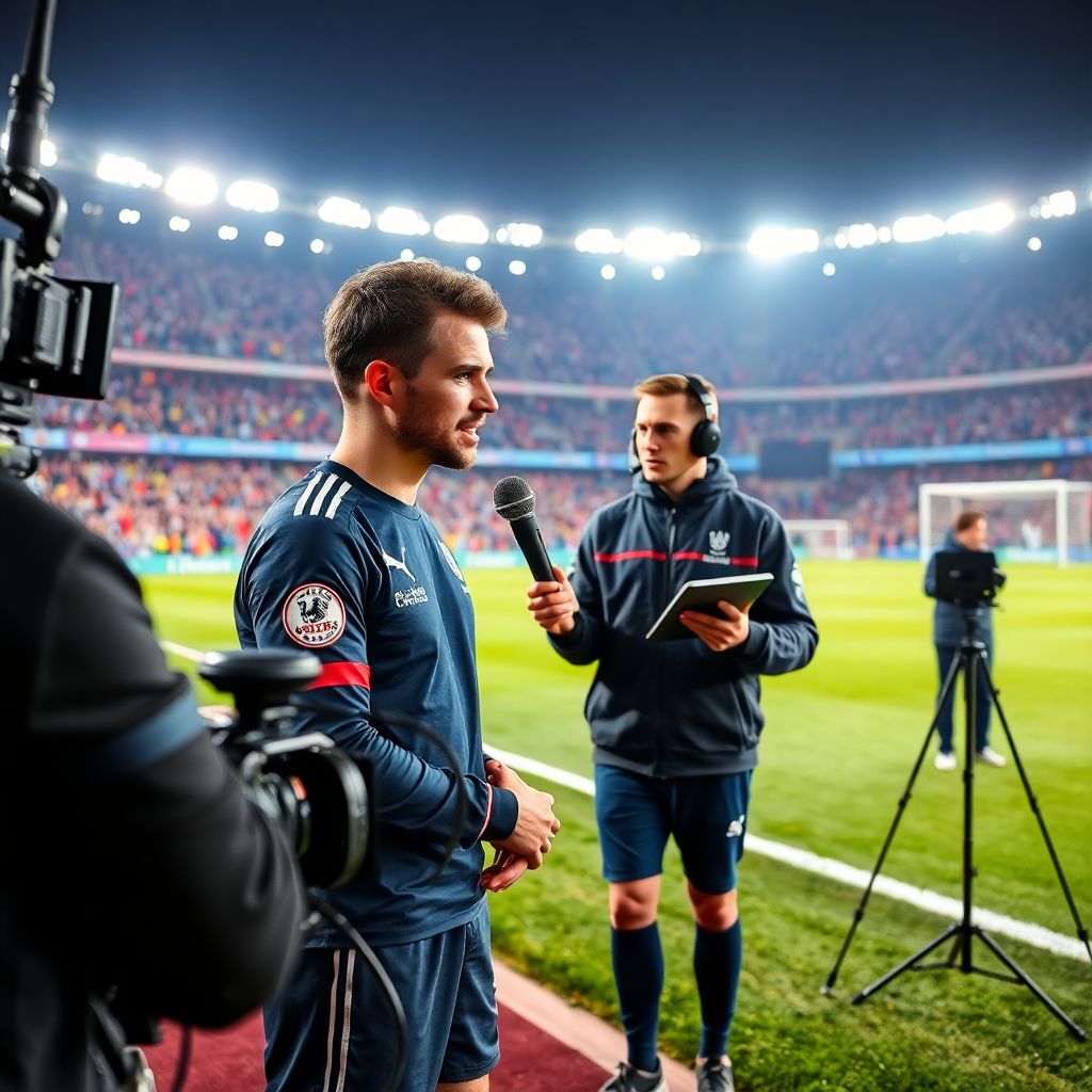 Лайв-интервью с капитанами на линии поля: инсайты, эмоции и аналитика матча