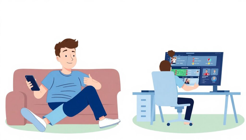 Обновления состава в режиме Спортс-центр - иллюстрация