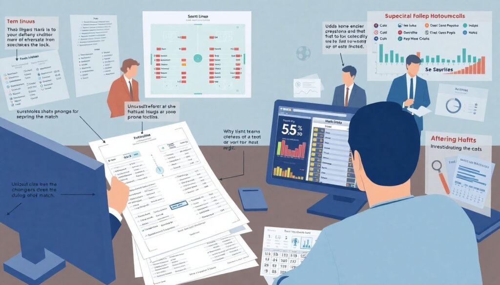 Сравнение состава до матча и после него - иллюстрация