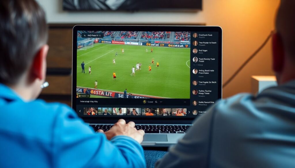 Голос зрителей: комментарии на платформе в момент матча - иллюстрация