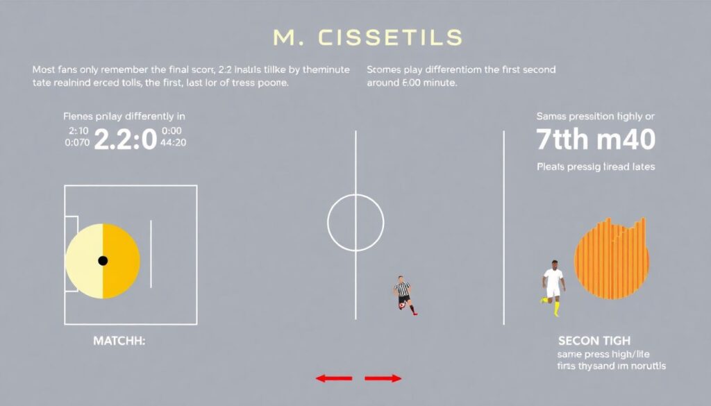 Статистика тайм-бай-тайм: сравнение первых 45 и последних 45 минут - иллюстрация