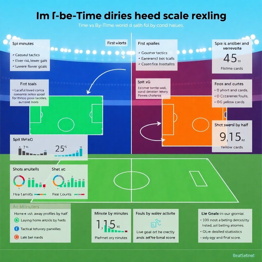 Статистика тайм-бай-тайм: сравнение первых 45 и последних 45 минут матча