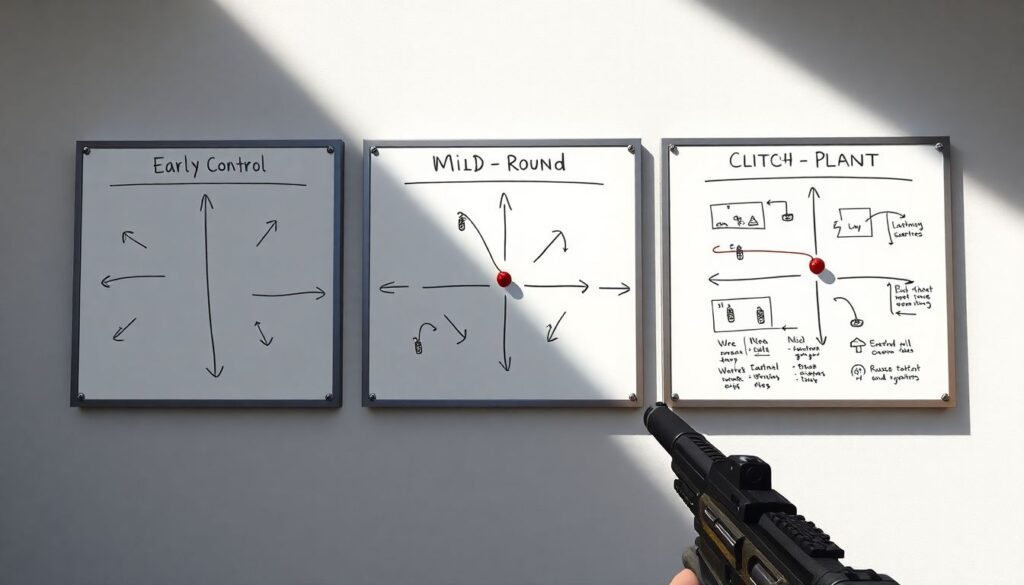 Командная дисциплина по минутам и по фазам игры - иллюстрация