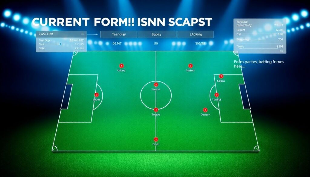 Сопоставление сезонной формы: текущий матч против средней формы - иллюстрация