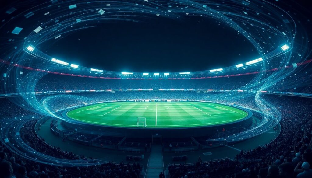 Аналитика по спортивным медиа вокруг матча - иллюстрация