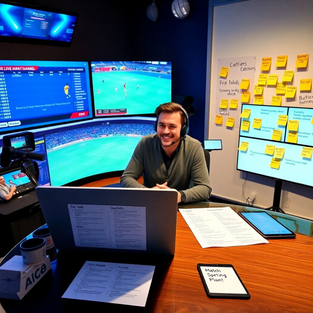 Редакционный план для лайв-обзора матча: как эффективно подготовить трансляцию