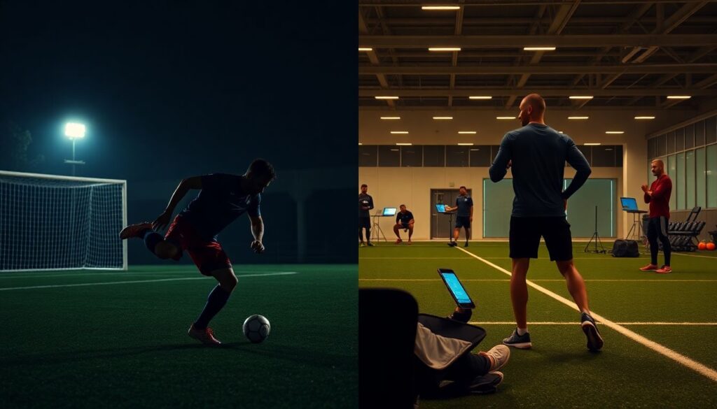 Кадр за кадром: подготовка к матчу и выход на поле - иллюстрация