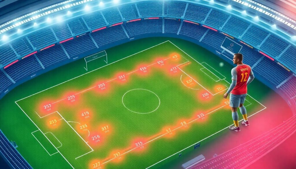 Индикаторы эффективности на поле по минутам - иллюстрация