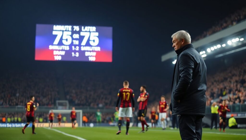 Замены в концовке матча и исход поединка - иллюстрация