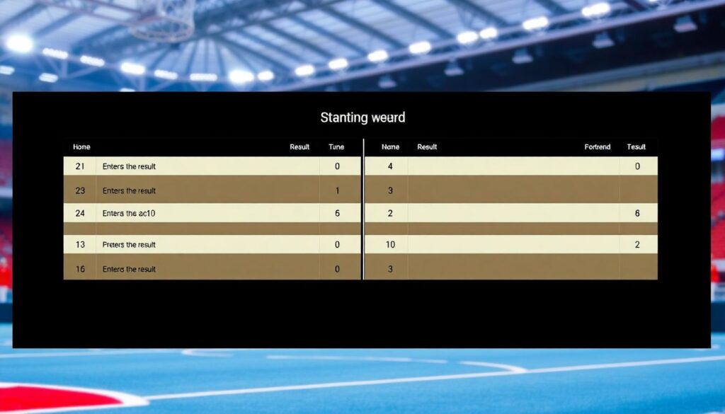 Календарная сетка турнира после матча - иллюстрация