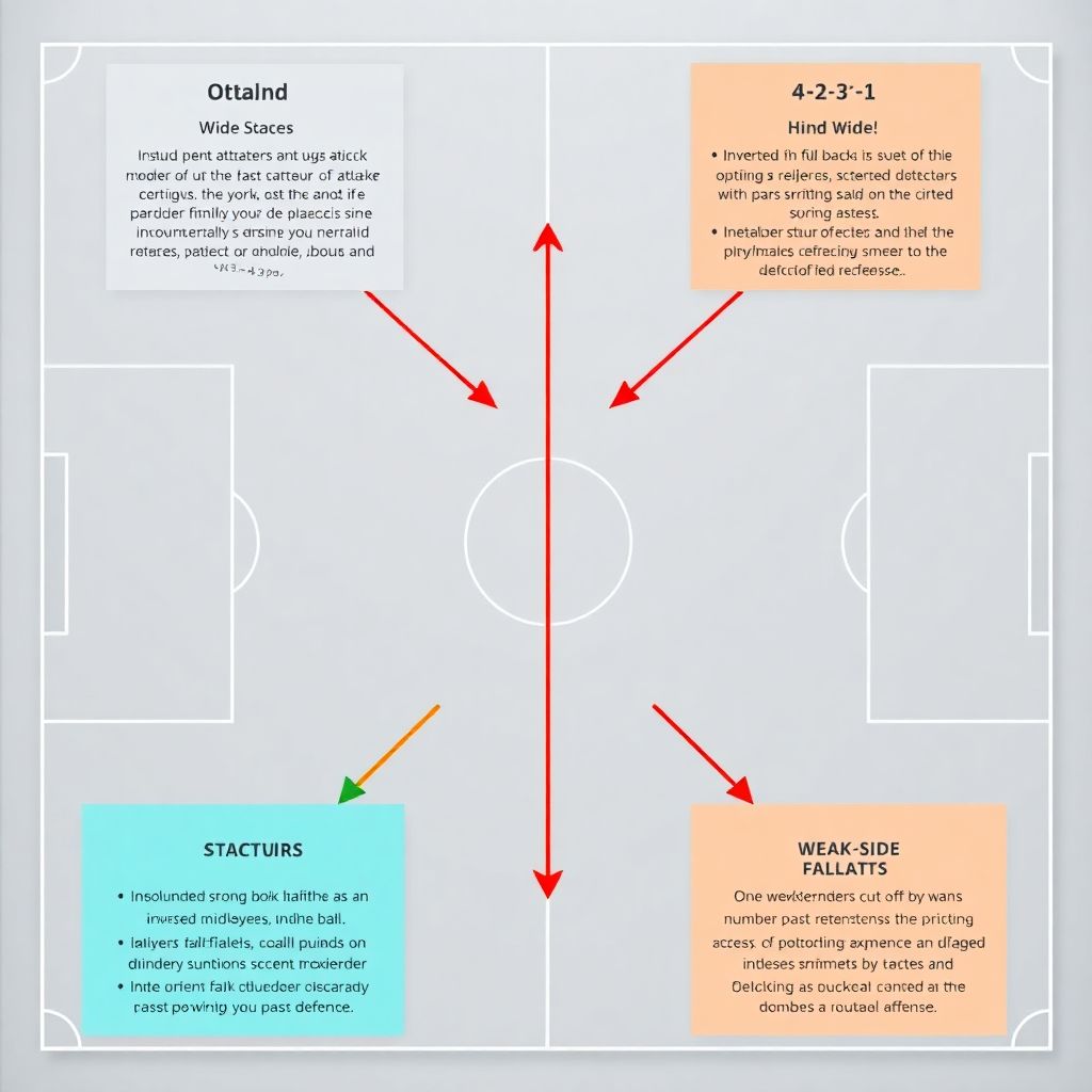 Динамика владения между флангами в современном футболе