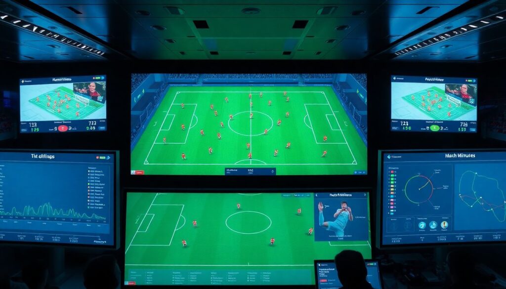 Индикаторы эффективности на поле по минутам - иллюстрация