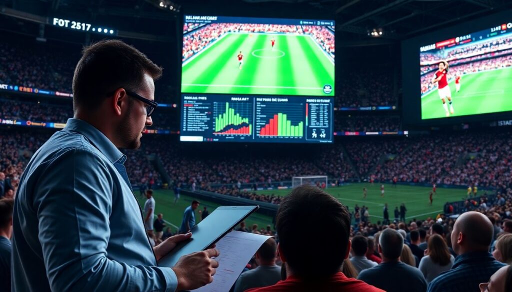 Лента новостей о матче для фанатов - иллюстрация