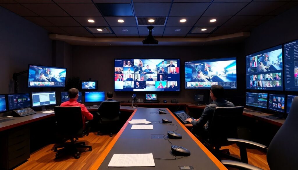 Прямые репортажи с места события без задержек - иллюстрация