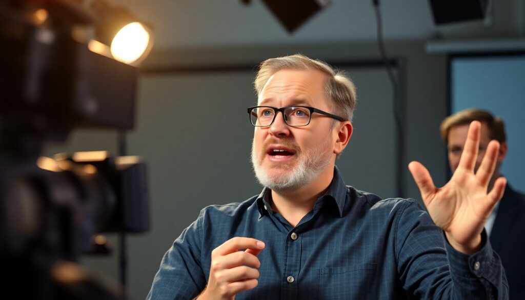 Голос тренера на пресс-конференции после матча - иллюстрация