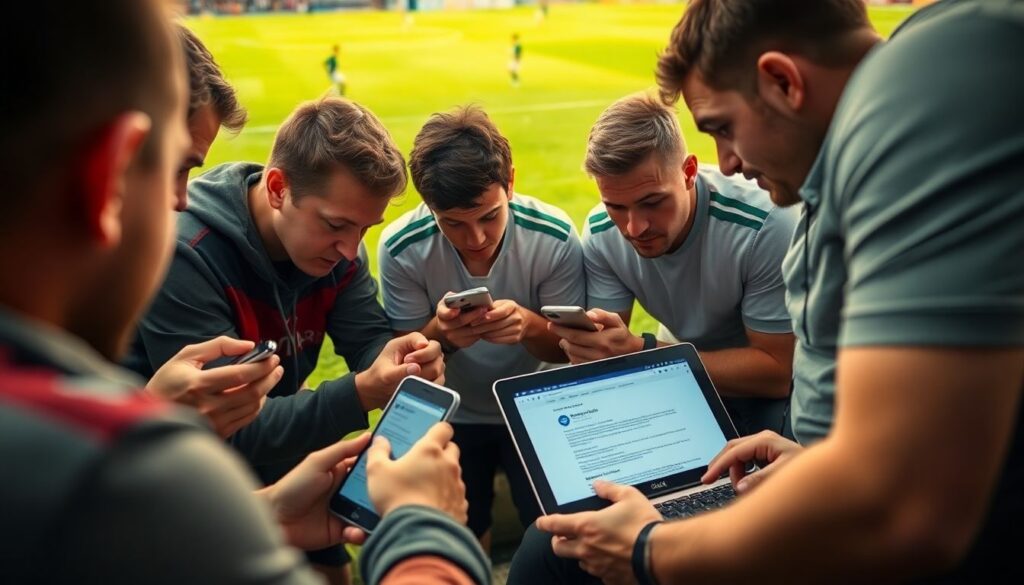 Лента лайв-новостей с места матча - иллюстрация