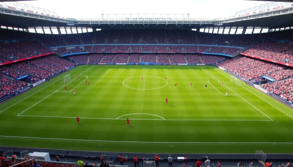 Панорама матча: общее впечатление и детали - иллюстрация