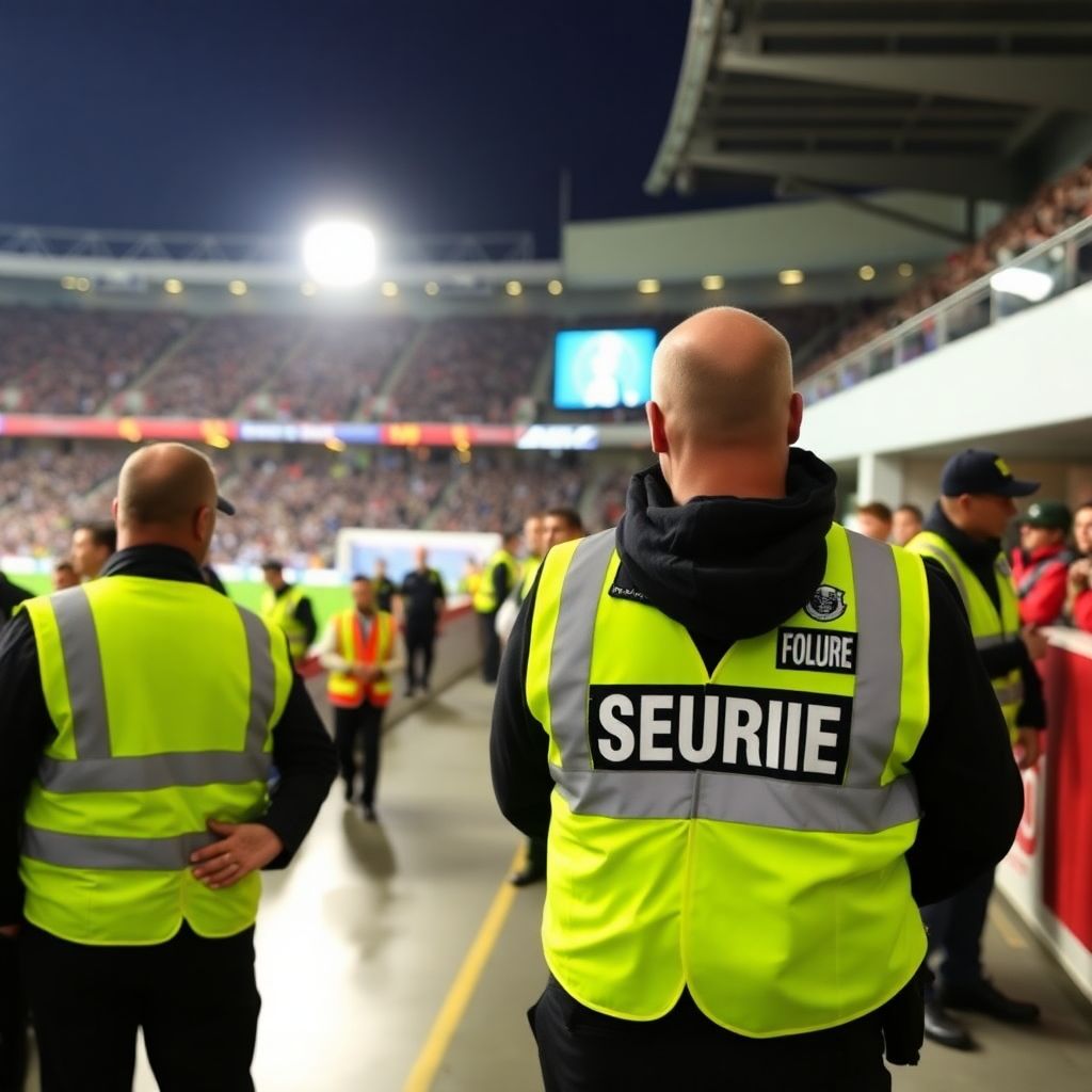 Гигиенический обзор безопасности на стадионе во время футбольного матча