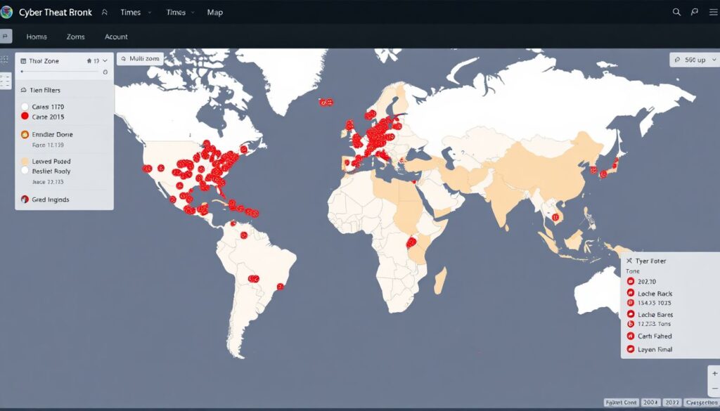 Карта опасных зон и точек ударов - иллюстрация