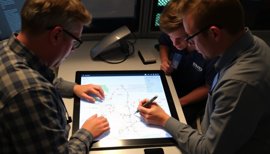 Карта опасных зон и точек ударов - иллюстрация